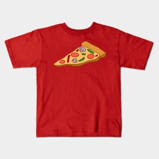 Mushroom Pizza Slice Kids T-Shirt